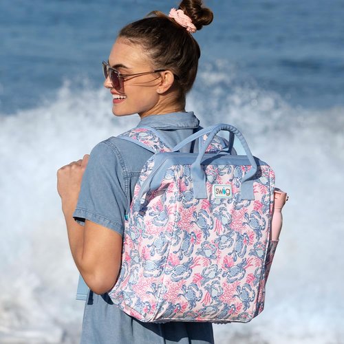 Swig Life Packi Backpack Cooler, Insulated Cooler, Waterproof Beach Bag, 24 Cans, Lightweight Insulated Coolers (Prep Rally)