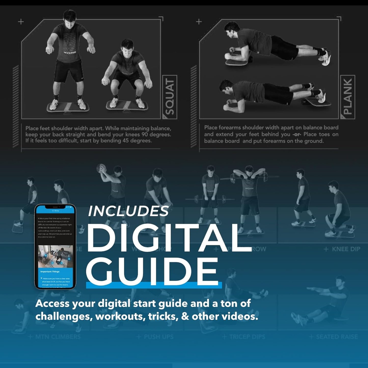 3-in-1 Revbalance FIT Balance Board - Versatile Exercise Training System