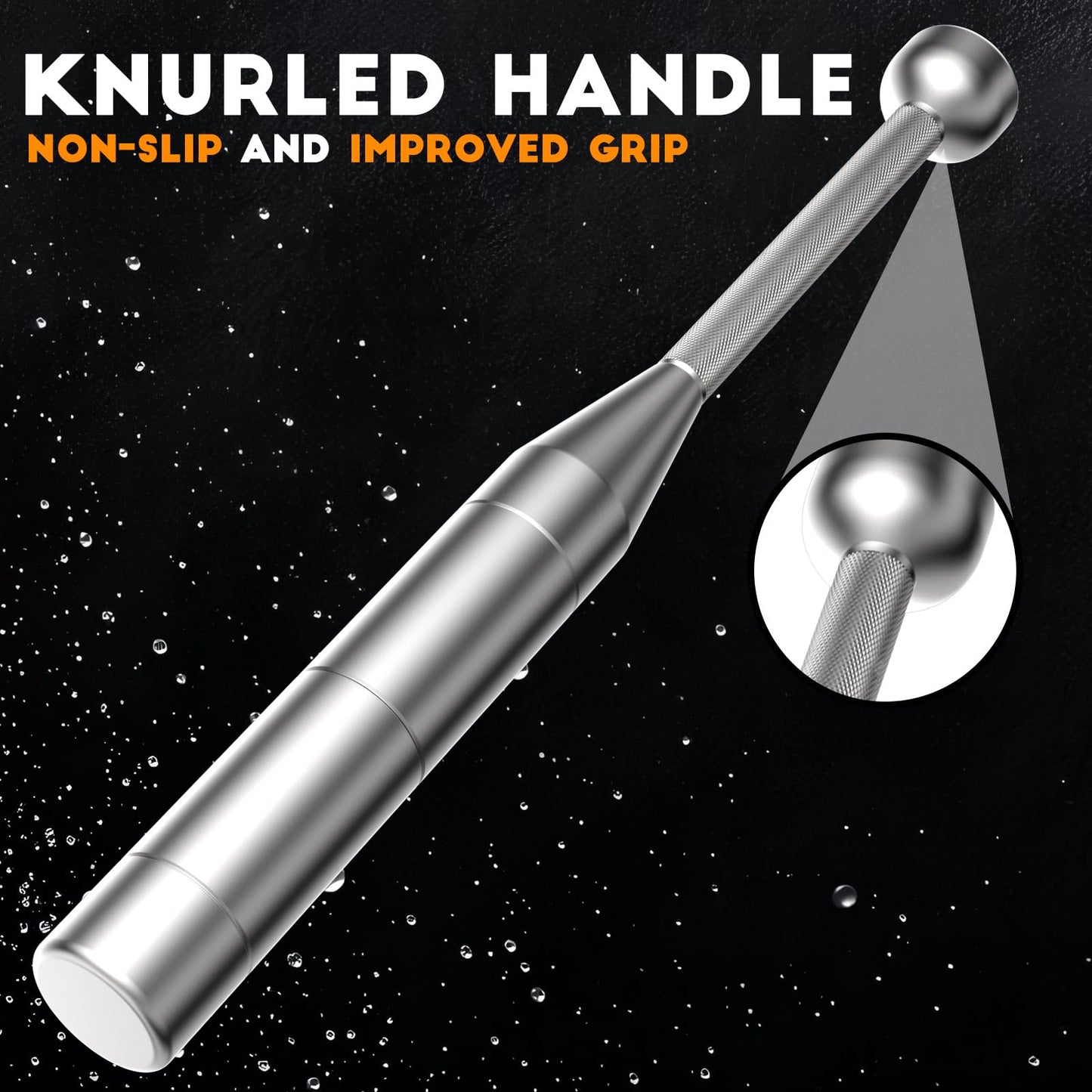 Adjustable Macebell Clubbell,6-in-1 Premium Steel Indian Club,Training for Full Body, Muscles, Shoulder, Grips & Forearms Workouts to Stretching