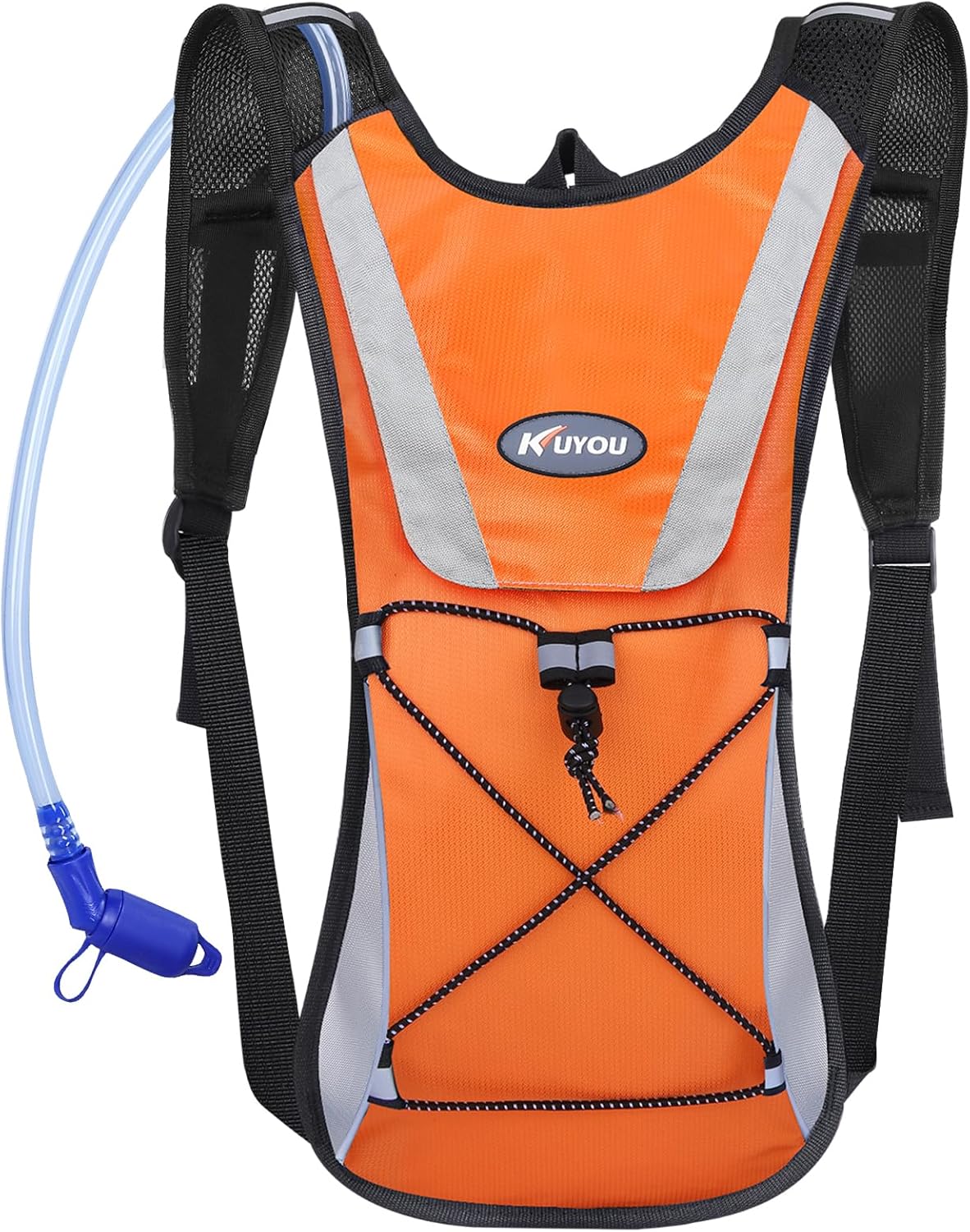 KUYOU Running Hydration Vest - Lightweight Insulated Hydration Backpack with 2L Water Bladder, Adjustable Chest Straps and Reflective Water Backpack for Trail Running Marathon Race Hiking Cycling