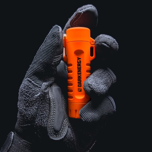Dark Energy Plasma Lighter - Rechargeable Mini Flashlight - Camping Essentials (Orange)