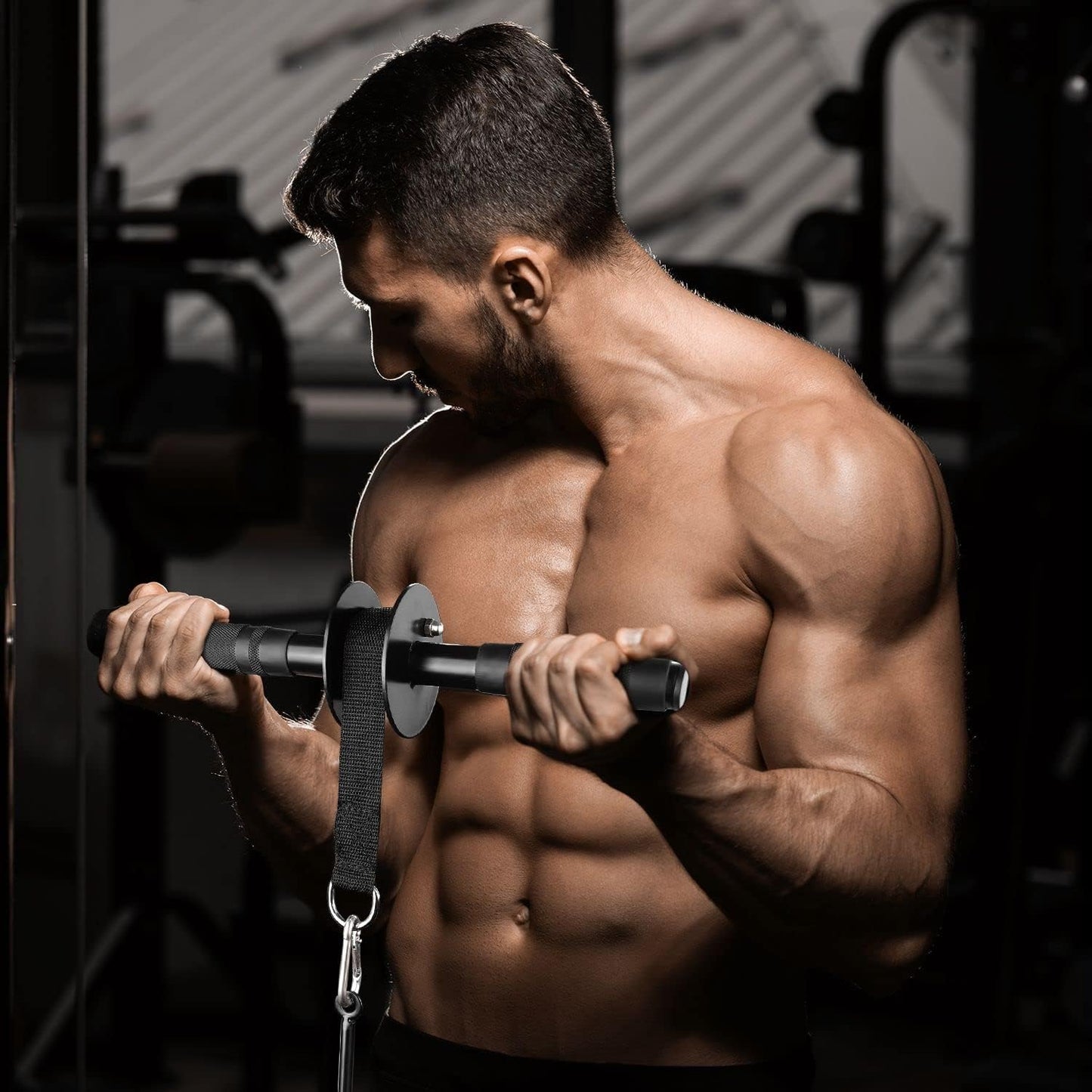 A2ZCARE Wrist and Forearm Blaster – Wrist Roller and Forearm Roller - Perfect for Strength Training and Workout – Fit 1-inch Standard Weight Plates