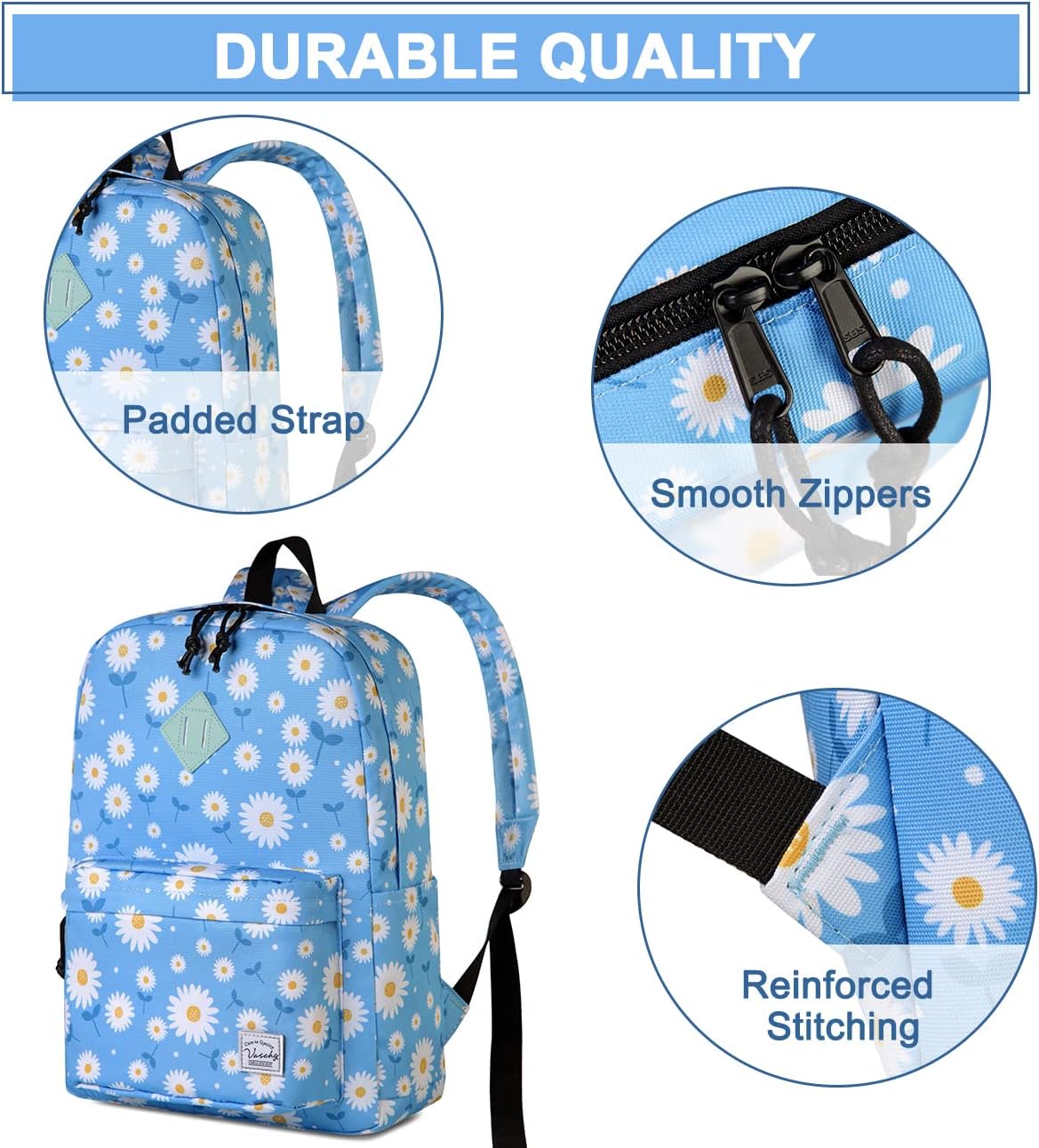 VASCHY Backpacks Handbags, Lavender, M
