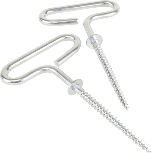 CLAM Outdoors 12571 Extreme Anchor Kit – 2-Piece Ice Shelter Tie-Down System – Heavy-Duty Ground Anchors for Windy Conditions – Compatible with All Hub-Style Ice Shelters