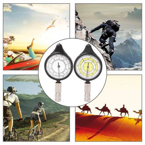 MOUMOUTEN Map Measurer, Old Fashioned Mini Outdoor Map Measurer Distance Caculator Mapping Tool, Measures The Distance Between 2 Points in Map, for Hiking, Camping, Traveling