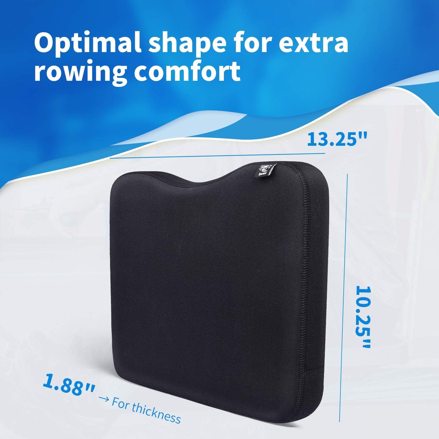 Hornet Watersports Memory Foam Cushion Made for Concept 2 Rowing Machine