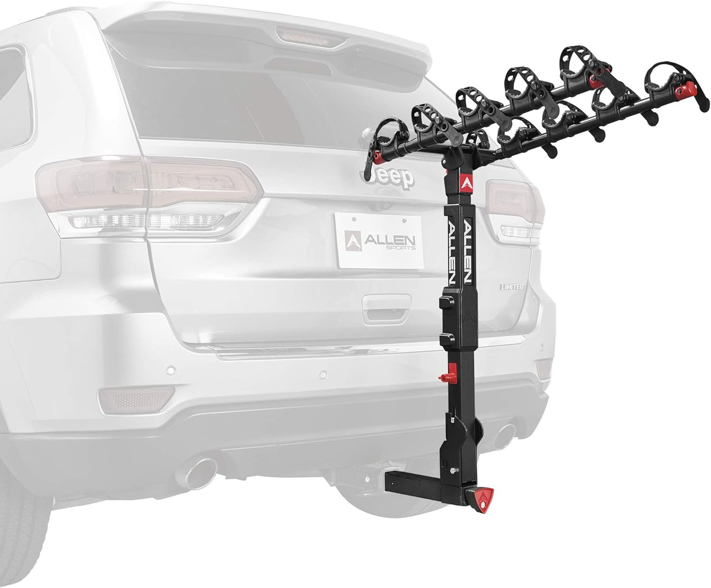 Allen Sports Deluxe Locking Quick Release 5-Bike Carrier for 2 in. Hitch, Model 552QR , Black