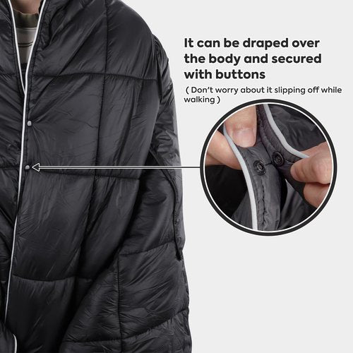 ICECO Camping Blanket, Travel Blanket Compact, Sustainable Insulated Outdoor Blanket, 500g Filling Cotton, Lightweight & Warm Quilt for Camping, Stadium, Travel, Hiking & Outdoor