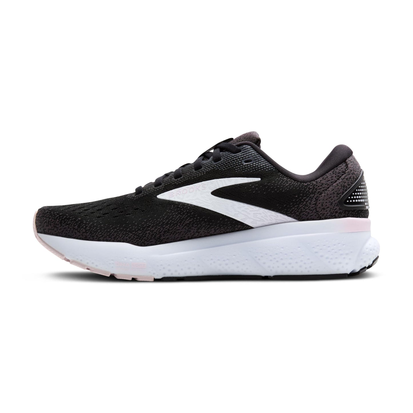Brooks Women’s Ghost 16 Neutral Running Shoe - Black/White/Orchid Ice - 9.5 Medium