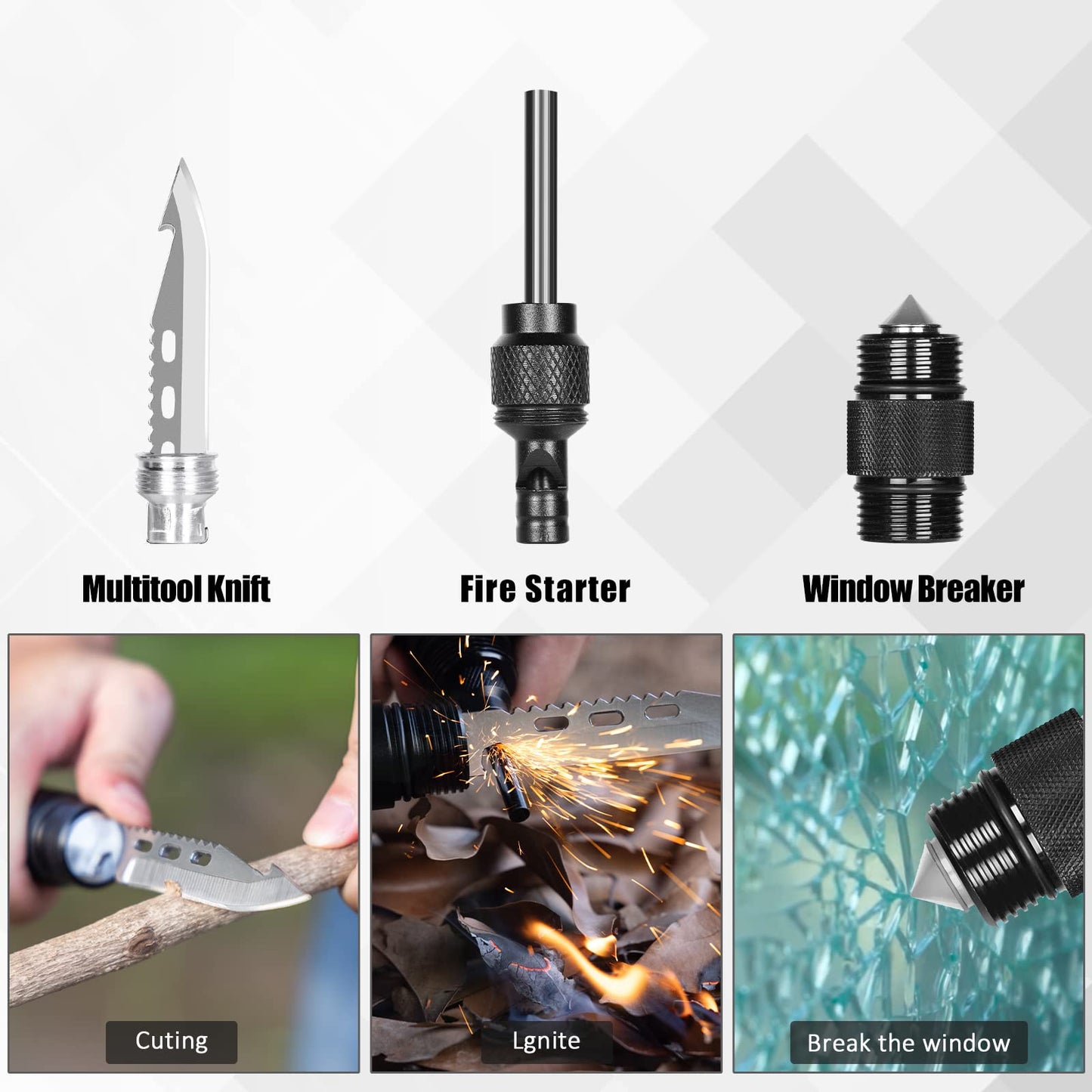 Suprock Survival Shovel High Carbon Steel Tactical Shovel Axe Folding Entrenching Tool Camping Hiking Shovel Carrying Pouch Car Emergency Survival Gear