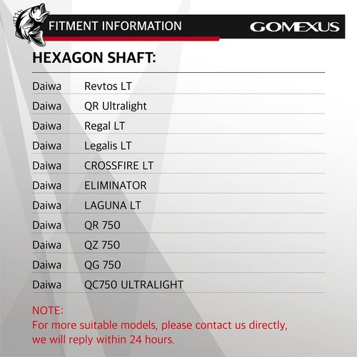 GOMEXUS Power Handle Compatible for Daiwa Legalis LT Crossfire LT Fishing Reel Handle