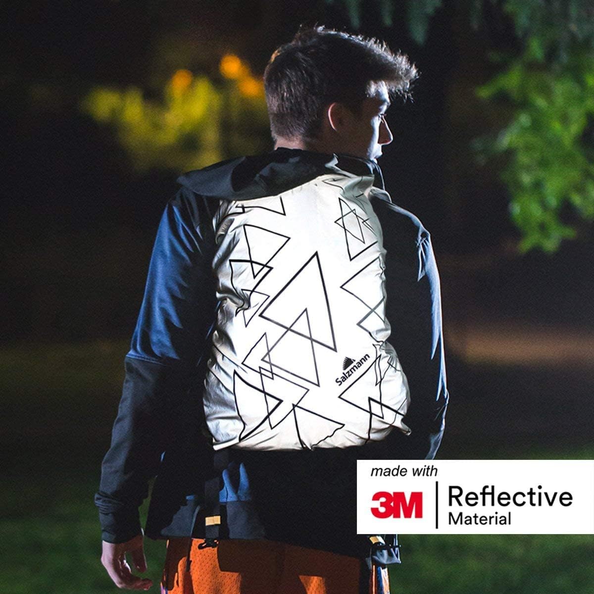 Salzmann Reflective Backpack Cover – High-Vis, Waterproof & weatherproof – Made with 3M Scotchlite