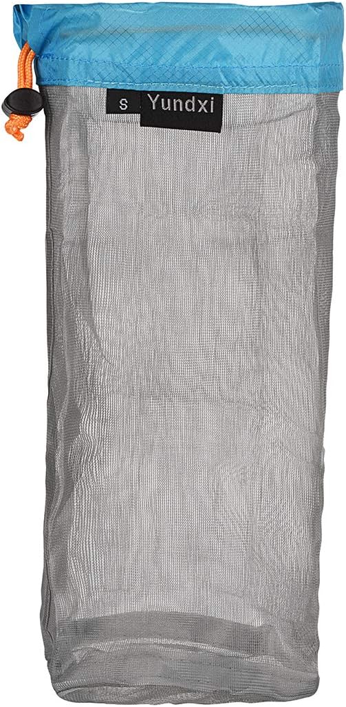 Ultra Light Stuff Sacks Nylon Mesh Drawstring Storage Bag S M L XL XXL for Camping Travel Hiking Outdoor Sports