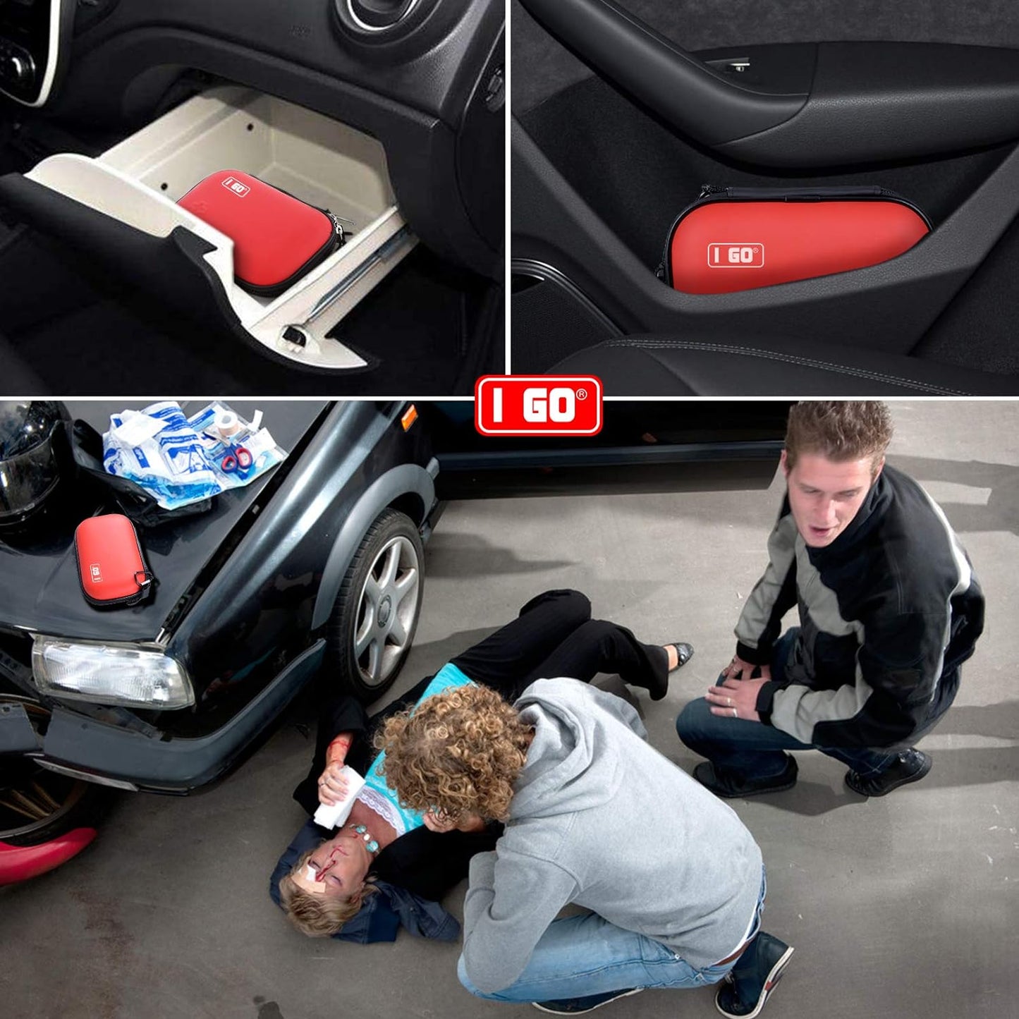 85-Piece Hard Shell Mini First Aid Kit - Compact Emergency Survival Kit for Travel, Hiking, Camping, & Car