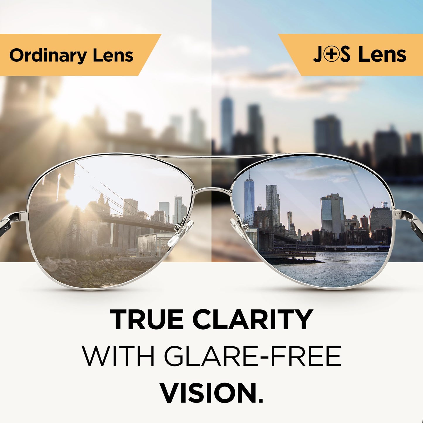 J+S Premium Military Style Classic Aviator Sunglasses, Polarized, 100% UV protection for Boys Girls (Small Frame - Silver Frame/Black Lens)