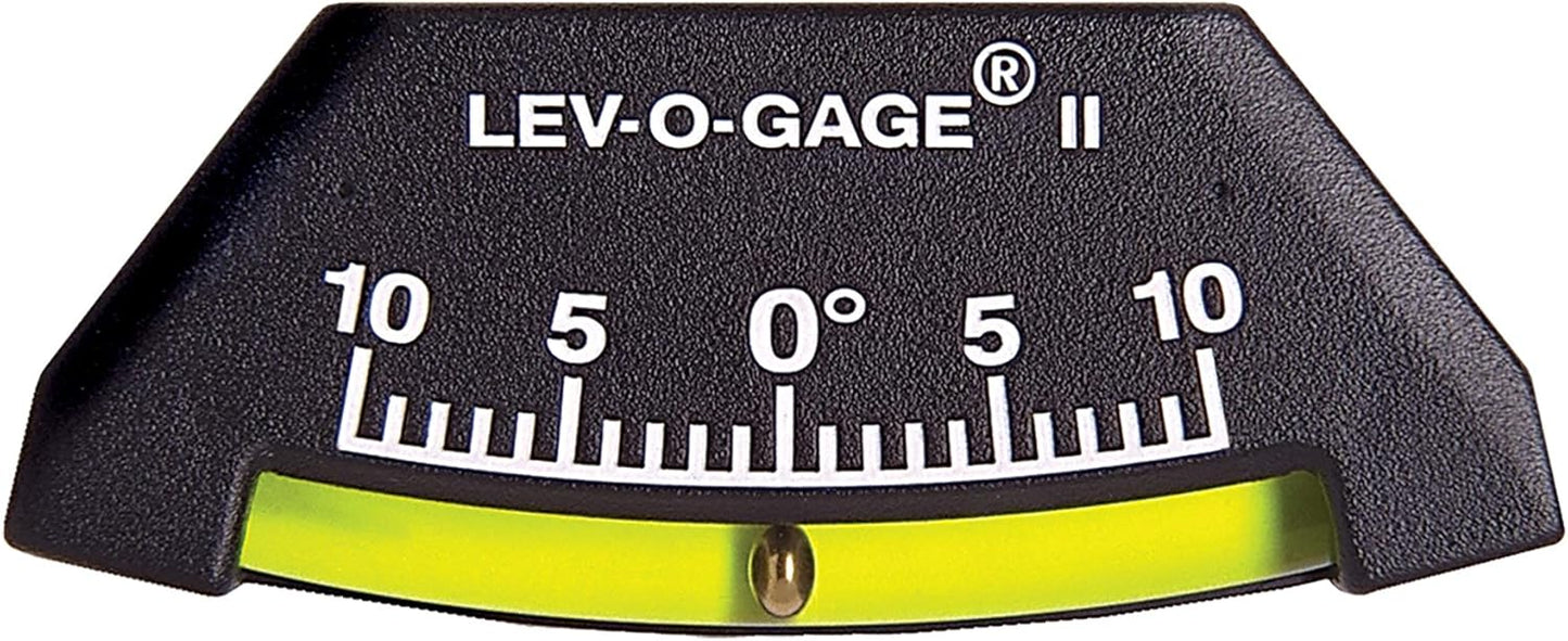 Sun Company Lev-o-Gage II - Marine Clinometer | Fore and AFT Trim Aid | Shatterproof Flex-Tube Design Boat Clinometer