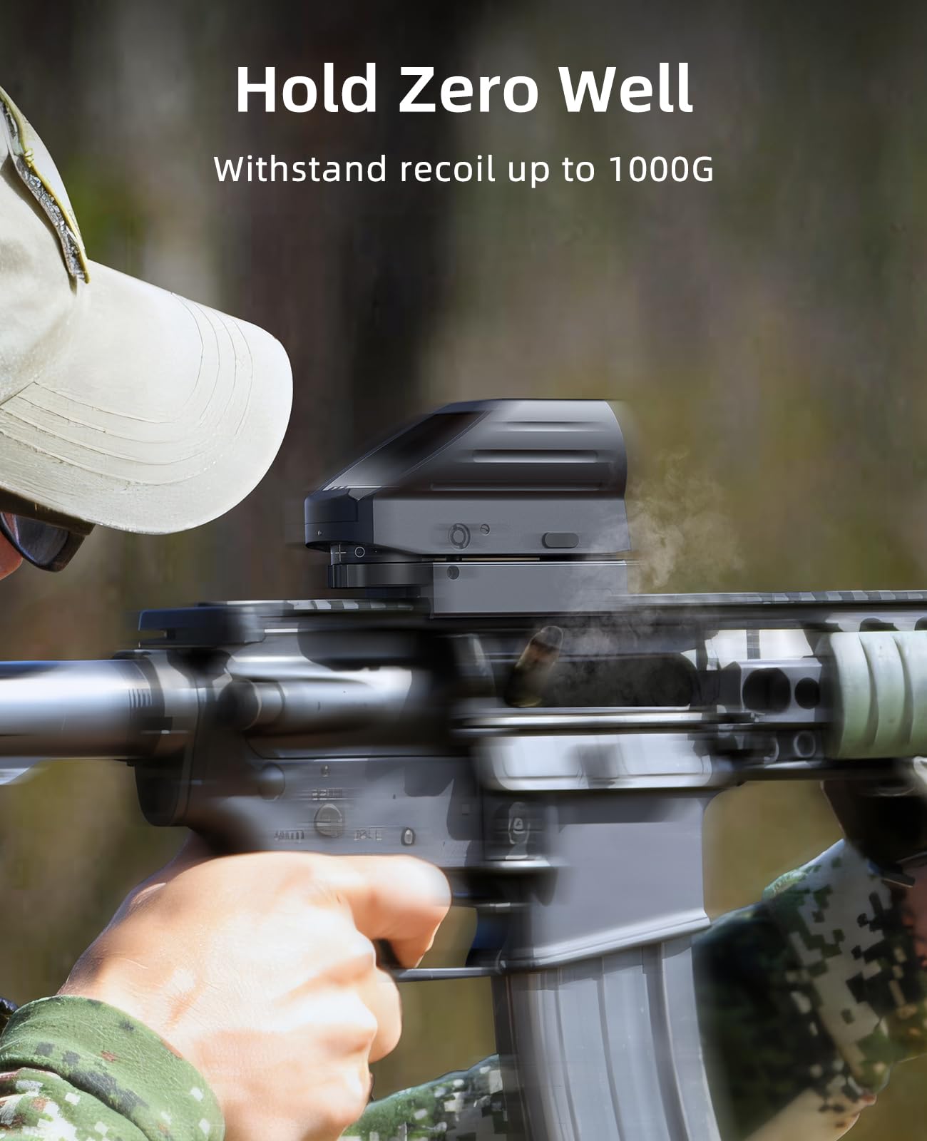 EZshoot Rechargeable Red/Green Dot Reflex Sight, Red Dot Optic Scope, Multiple Reticle Paintball Sight with 20mm Picatinny Rail Mount, Absolute Co-Witness Red Dot Scope (Red Dot)