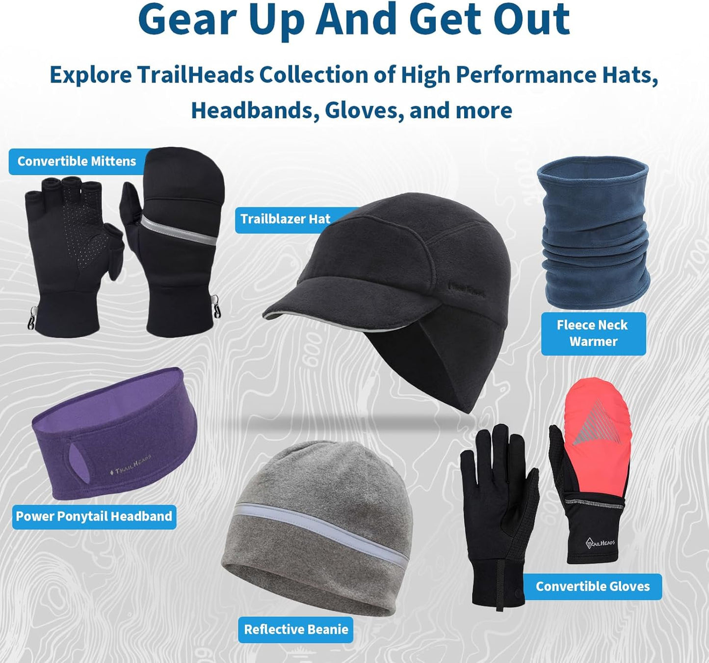 TrailHeads Fleece Ponytail Hat for Women – Trailblazer Reflective Winter Hat with Ponytail Hole for Workouts