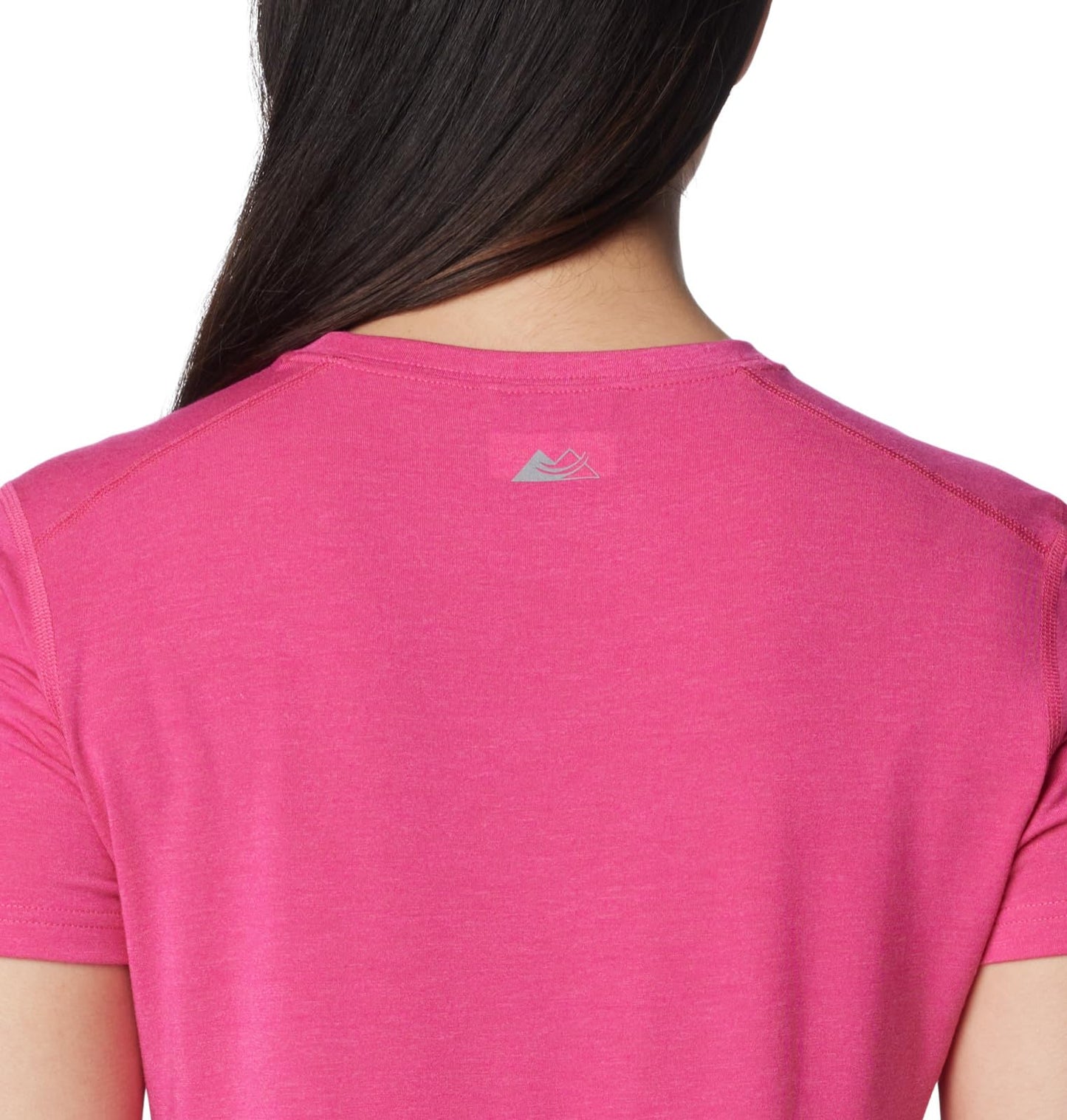 Columbia Women's Endless Trail Running Tech Tee, Ultra Pink, Large