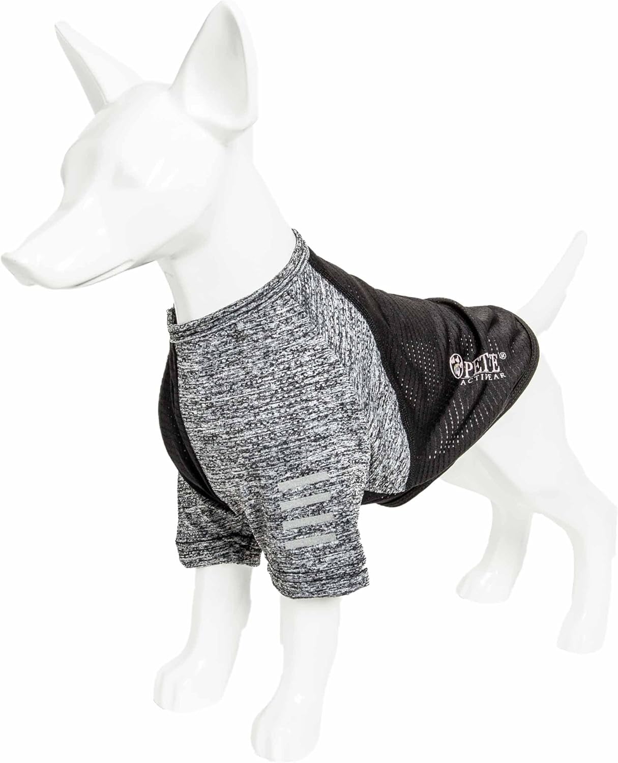 Pet Life ® Active 'Hybreed' 4-Way Stretch Two-Toned Performance Dog T-Shirt X-Large