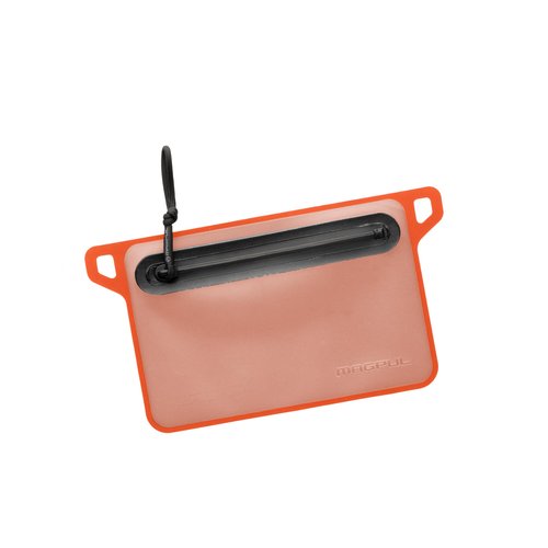 Magpul DAKA Waterproof Window Pouch Zippered Tactical Range Tool and Gear Bag, Orange, Small