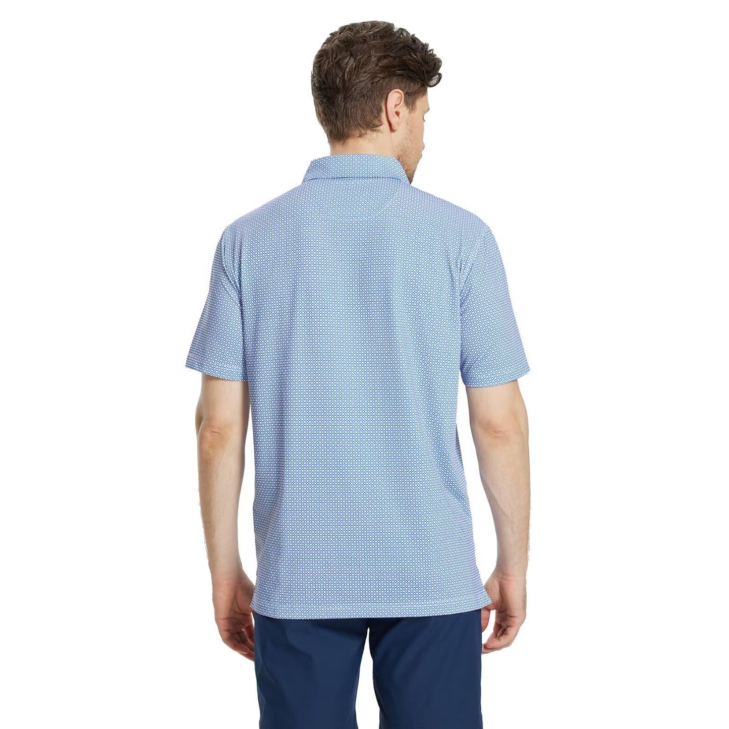 M MAELREG Golf Shirts for Men Dry Fit Print Patterns Performance Moisture Wicking Mens Polo Shirts Short Sleeve