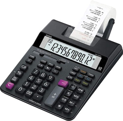 Casio HR-200RC – Desktop Printing Calculator with Dual-Color Print & 150-Step Check | Cost/Sell/Margin, Tax & Calendar | New Version of HR-150TM | Ideal for Accounting & Retail