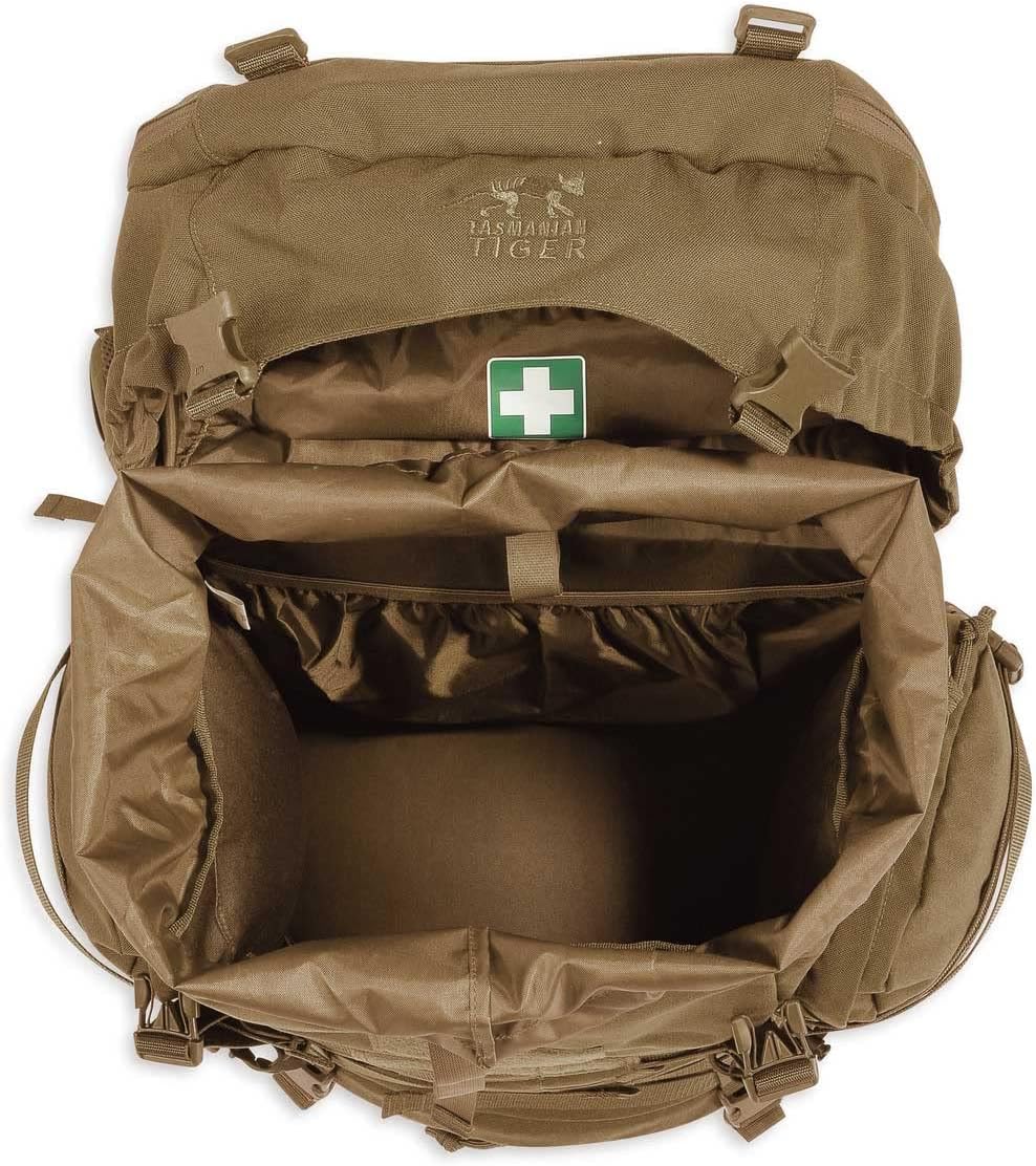 Tasmanian Tiger Raid Tactical Backpack MKIII - 52-Liter V2 Plus Carrying System with MOLLE System and Detachable Hip Strap, Black - 52 Liter
