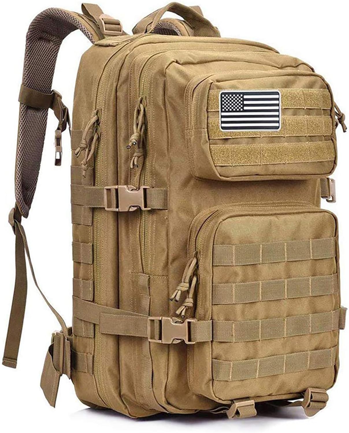 G4Free 45L Military Tactical Backpack 3 Day Assault Survival Molle Pack Bug Out Bag Travel Fishing Backpack Rucksack