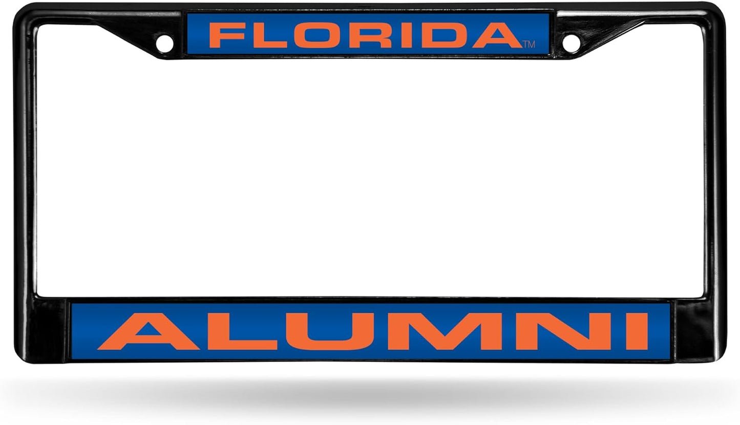 Rico Industries NCAA Black Laser Cut Chrome Frame 12" x 6" Black Laser Cut Chrome Frame - Car/Truck/SUV Automobile Accessory