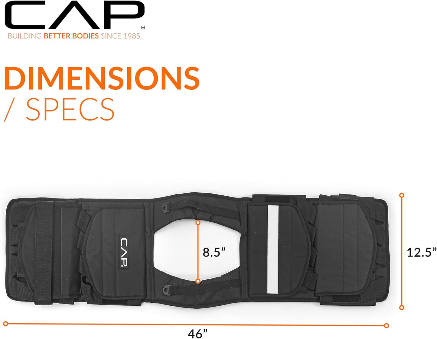 Adjustable Weighted Vest by CAP Barbell | Custom Fit for Enhanced Workouts