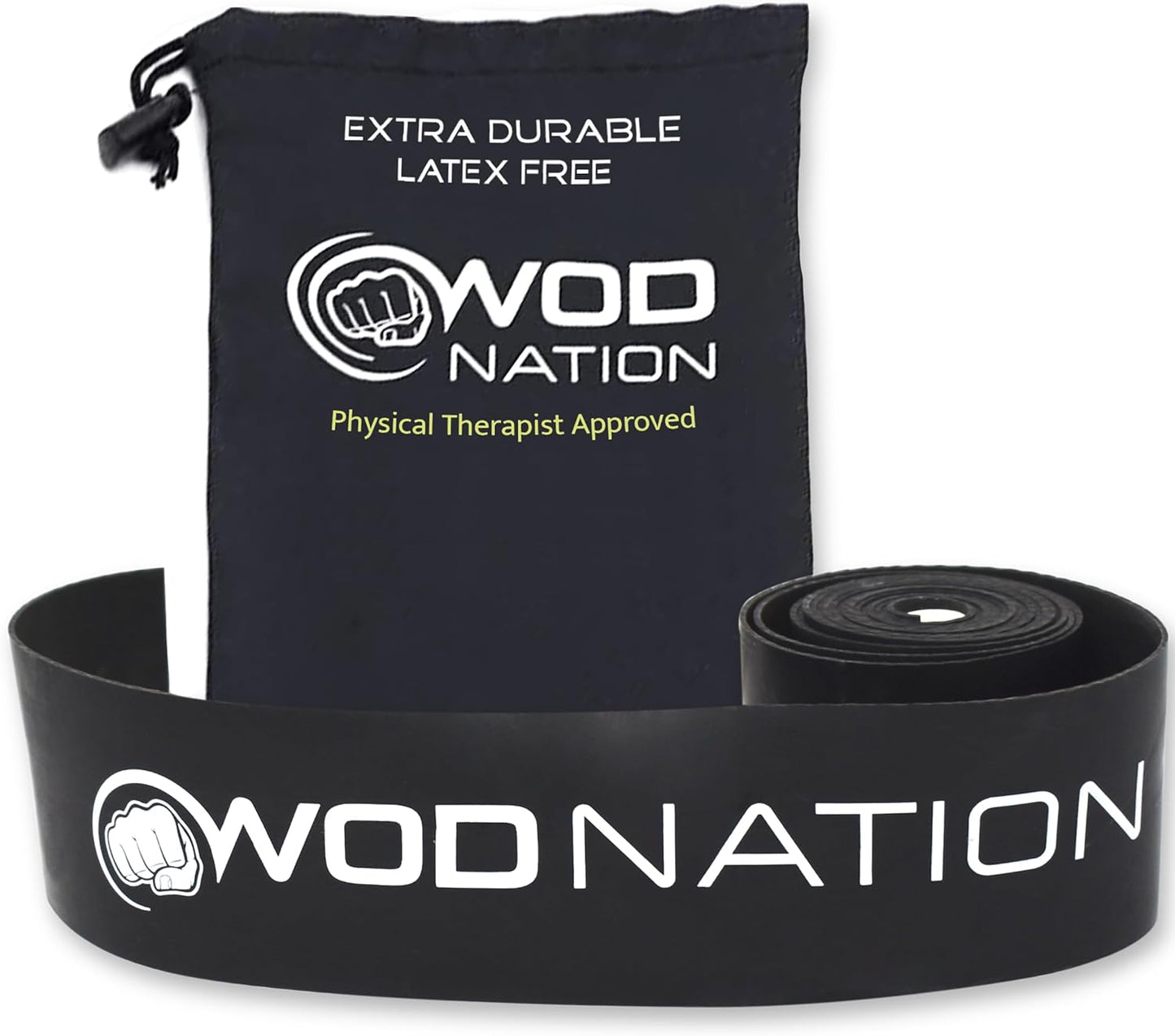 WOD Nation Muscle Floss Bands Recovery Band for Tack and Flossing Sore Muscles and Increasing Mobility : Stretch Band Includes Carrying Case