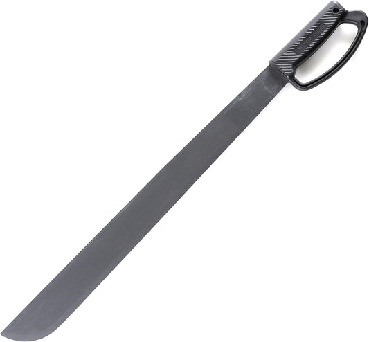 Ontario Knife Company 8519 Heavy Duty Knife with "D" Black Handle - Retail Package, 22"