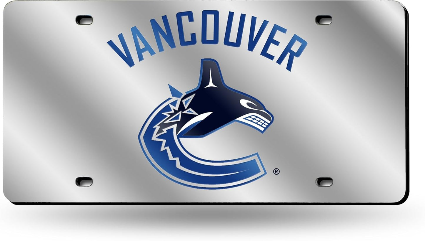 NHL Anaheim Ducks License Plate Tag - Laser Inlaid Metal Car Accessory