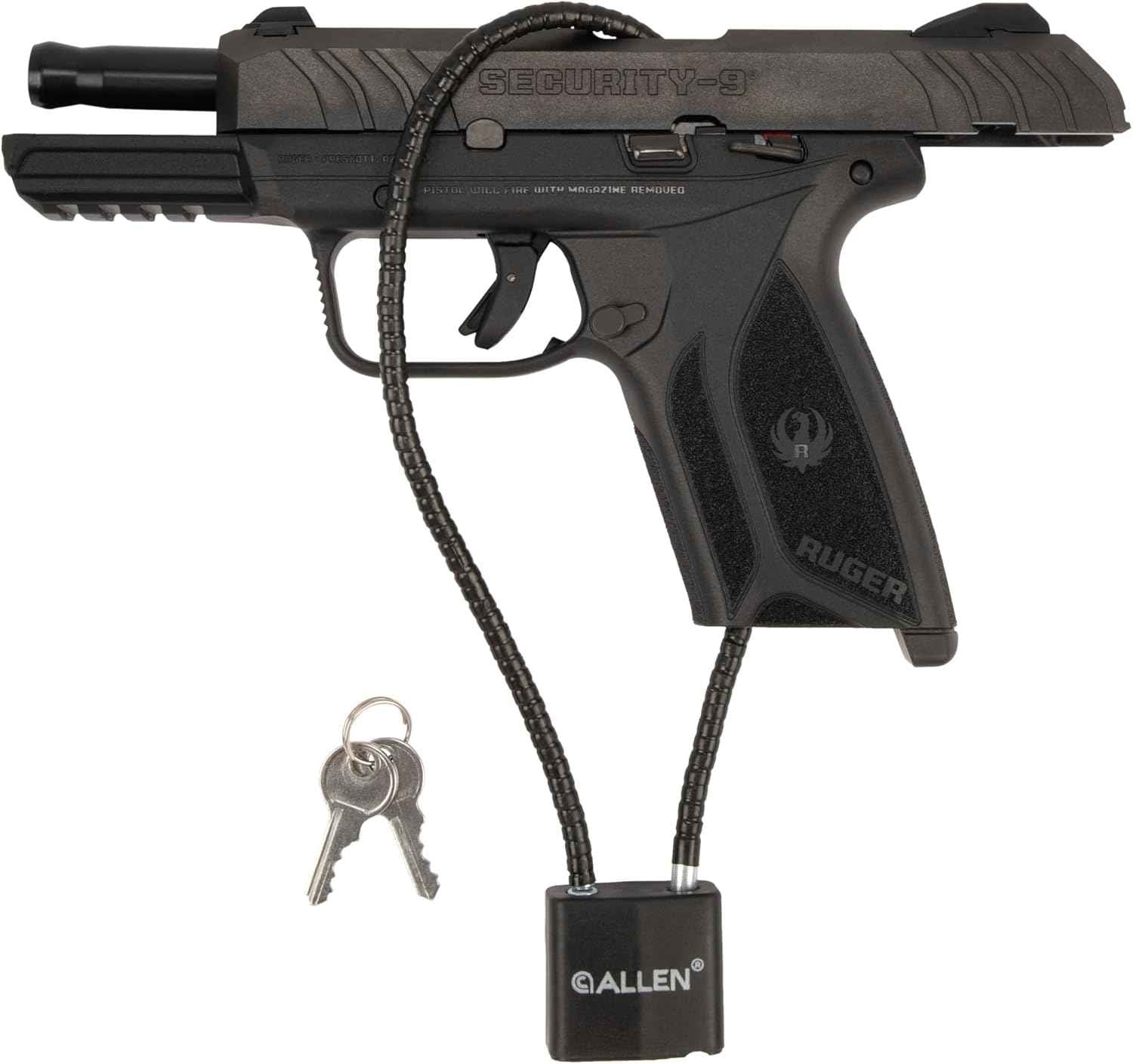 Allen Cable Gun Lock for Shotguns, Rifles & Handguns - Secure with 2 Keys