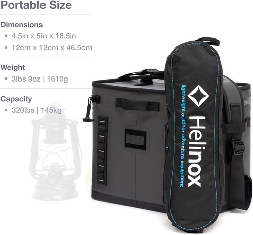 Helinox Chair One XL Lightweight, Portable, Collapsible Camping Chair, Black