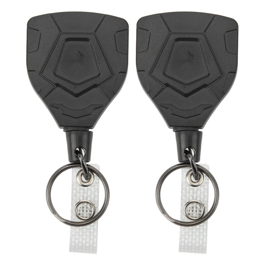 Alomejor 2 Pack Retractable Keychain Stainless Steel Outdoor Adventure Gear Accessory for Backpacks Bags Suitcase