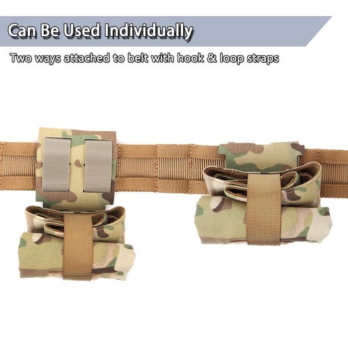 Gwild Concepts Tactical Dump Pouch - Mag MOLLE Dump Pouch Ultralight Foldable Utility Pouch Mag Dump Pouch for Battle Duty Belt, Camo