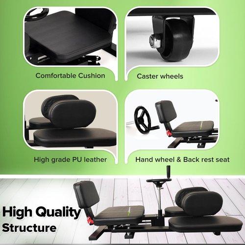 Hip Stretching Machine by Flex Bench – Improve Flexibility,Mobility and Reduce Hip Pain, Leg Stretcher - Flexibility for Yoga,Dance and Gymnastics Thighs,Glutes, Upgraded Model - New Adjustable Seat.