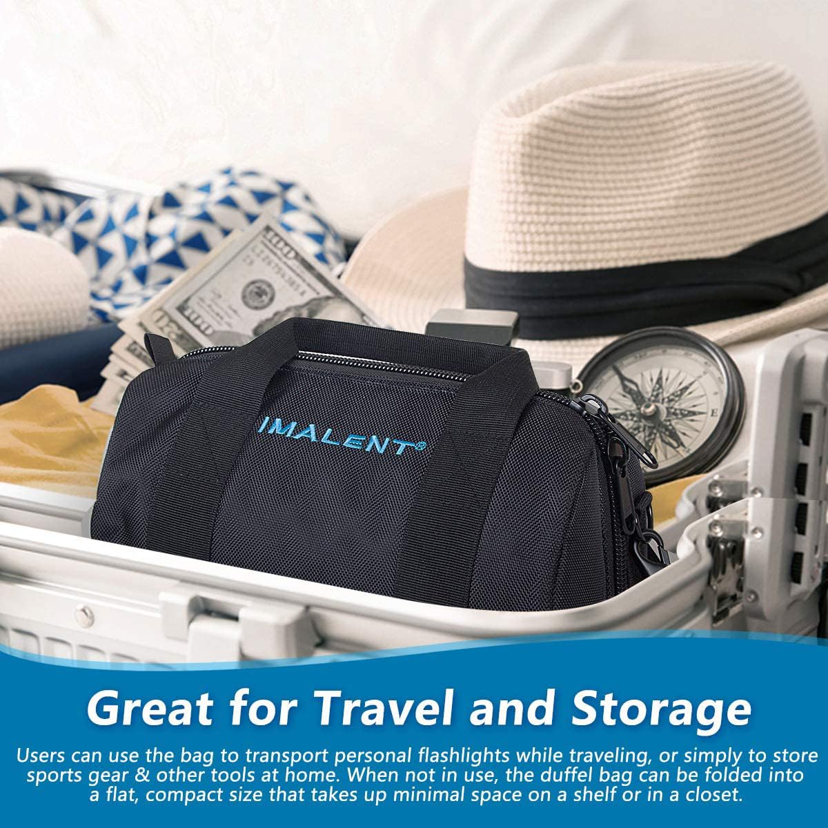 IMALENT MS32 Bag Outdoor Tactical Bags Utility Pouch, Waterproof Messenger Shoulder Bag EDC Pouch Carrying Case for MS32, SR32, MS18 and Electronic Product