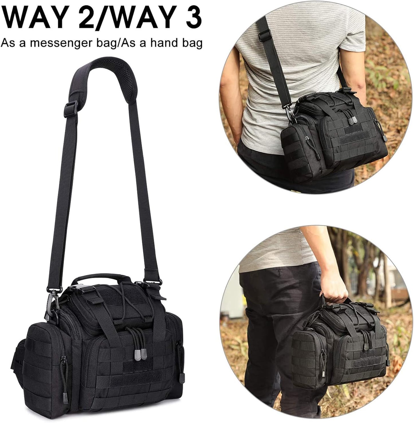 Tactical Sling Bag for Hiking & Fishing | G4Free Outdoor Waist Pack