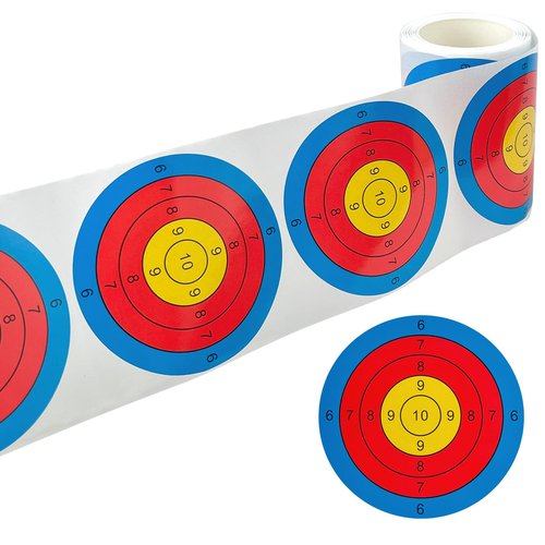 Guyuyii 3" Target Stickers for Shooting Practice – Self-Adhesive Target Pasters for Shooting Range, Indoor/Outdoor Use, Sighting in Guns, Plinking, Drills – Ideal for Shooters, Enthusiasts, Beginners
