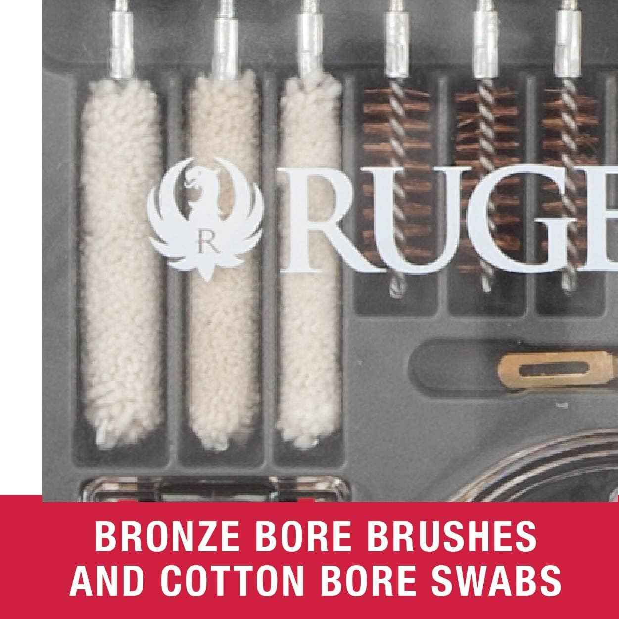 Ruger Gun Cleaning Kit with Case – All-in-One Firearm Maintenance for Handguns, Rifles & Shotguns