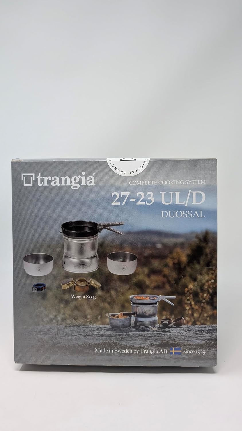 TRANGIA 27-23 Duossal 2.0 Camping Stove Kit with Stainless Steel Lined Pans