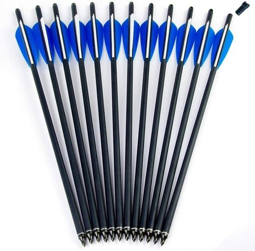 GPP Hunting Archery Carbon Arrow 20" Crossbow Bolts Arrow with 4" vanes and Replaced Arrowhead/Tip