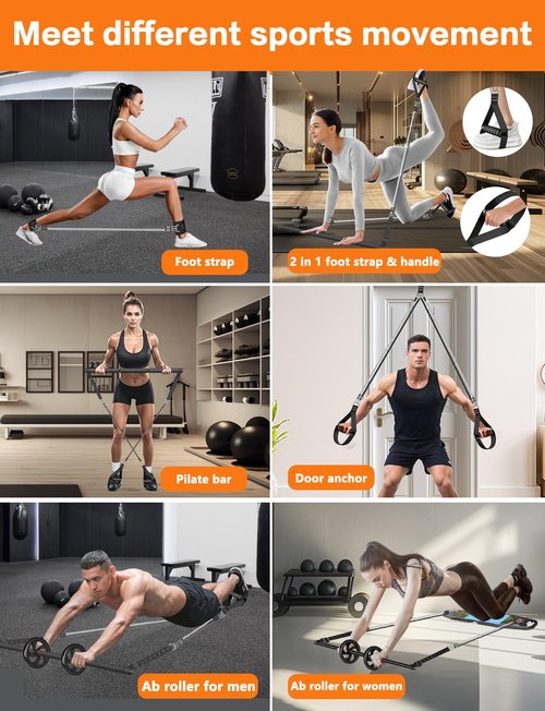 BBTOPS Push UP Board, Pilates Bar & Fitness Accessories, 25 in 1 Foldable Push up Bar at Home Gym, Workout Exercise Professional Push Up Strength Training Equipment for Man and Women