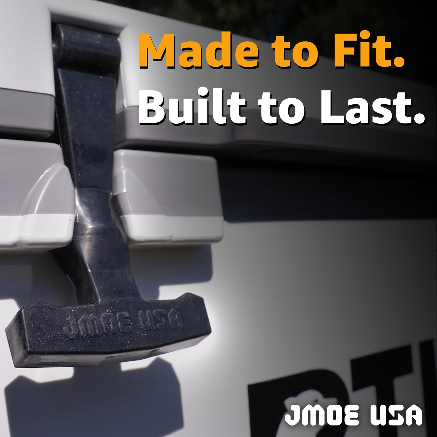 Jmoe USA Upgraded Cooler Latches Replacement | Fits RTIC & Yeti Coolers | Tough Durable Rubber Material | 2-Pack | Fits Tundra, Roadie, Haul, Silo, 52 qt Ultra-Light, and More | Includes Metal Pry Bar