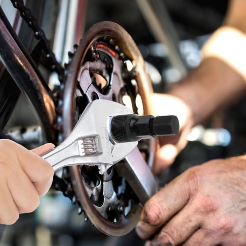 Bike Crank Remover Tool Bicycle Crank Puller Bike Crankset Crank Arm Puller Compact Crank Puller Cycling Power Pull Crank Pulley Tool Repair Maintenance Remover
