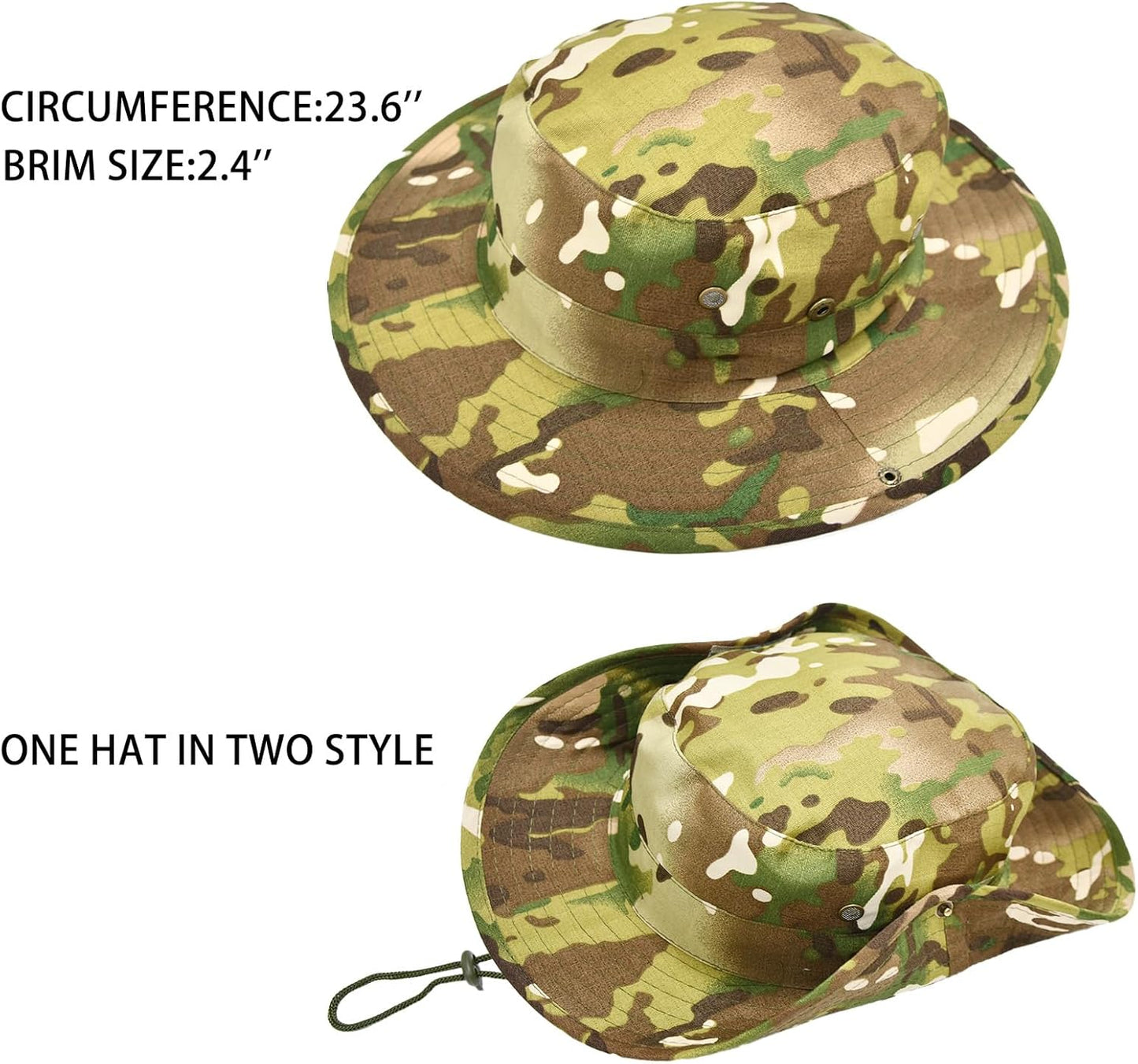 UPF 50+ Sun Hat | Foldable Boonie Hat for Men & Women | Fishing & Hiking