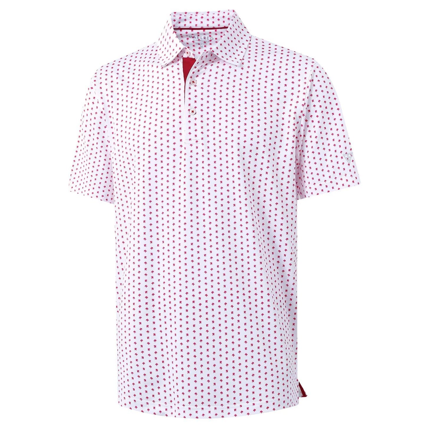 M MAELREG Polo Shirts for Men Quick Dry Fit Short Sleeve Performance Moisture Wicking Print Men’s Golf Shirts